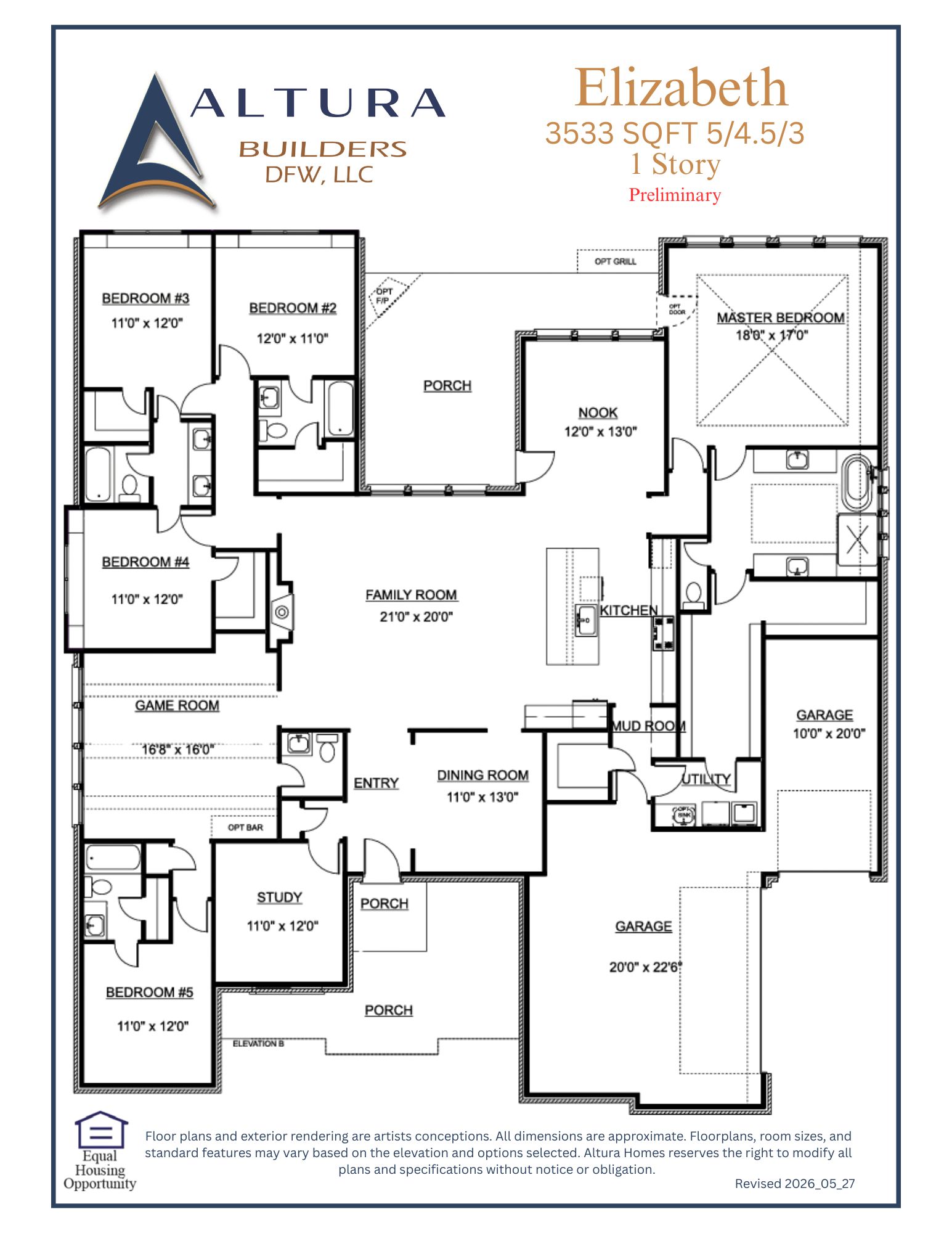 Elizabeth floor plan